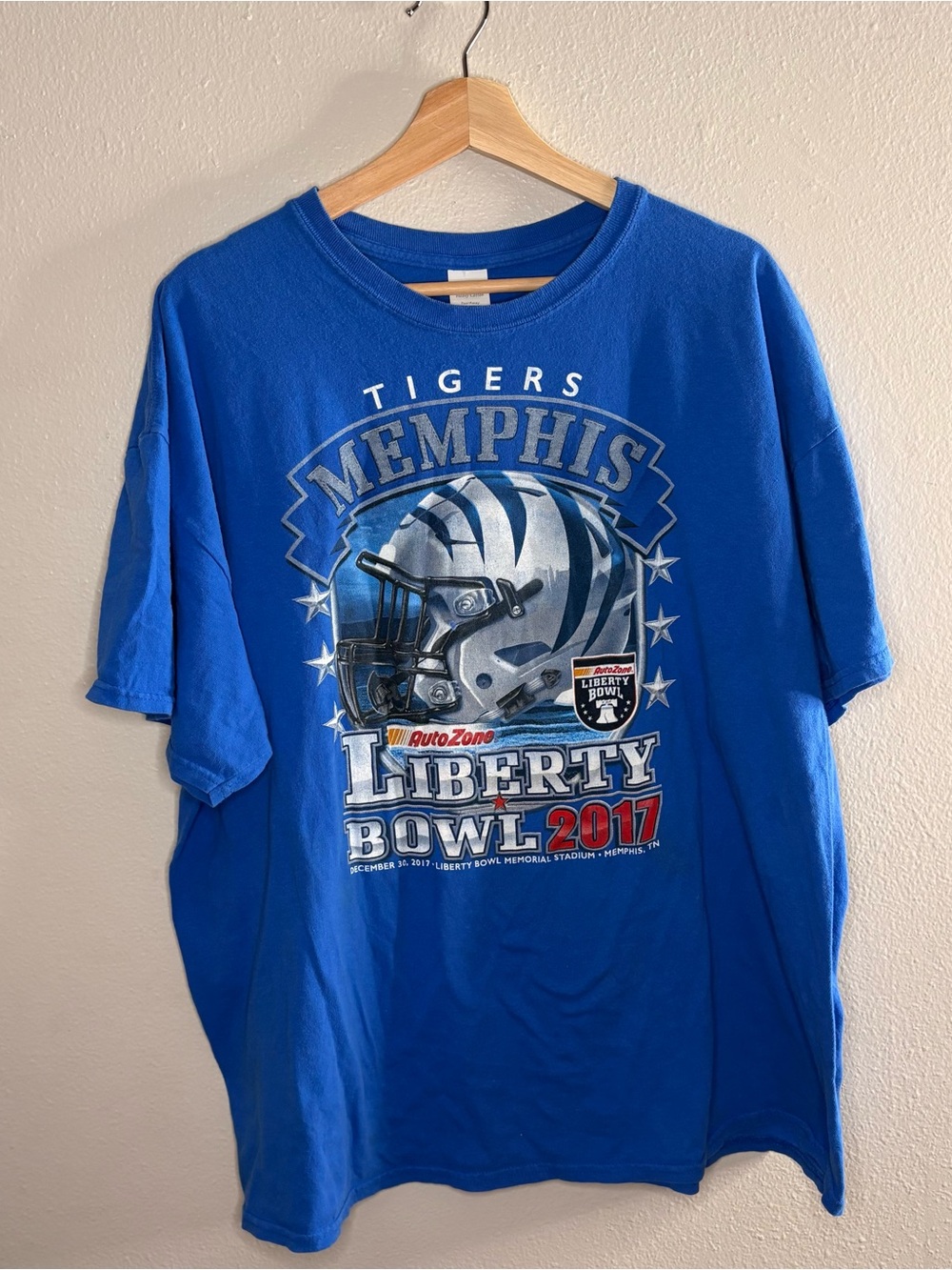 Memphis Tigers Liberty Bowl 2017 Graphic Tee - Blue